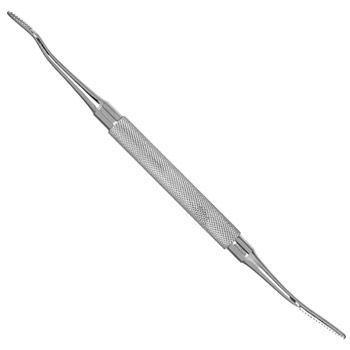 Bone File #64, Double-Ended, Plain Serrations , 3.0 Mm & 4.0 Mm Wide, 7" (17.5 Cm)